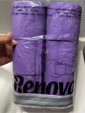 Renova Purple Toilet Paper Rolls